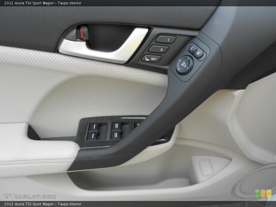 Taupe Interior Controls for the 2012 Acura TSX Sport Wagon #65838383