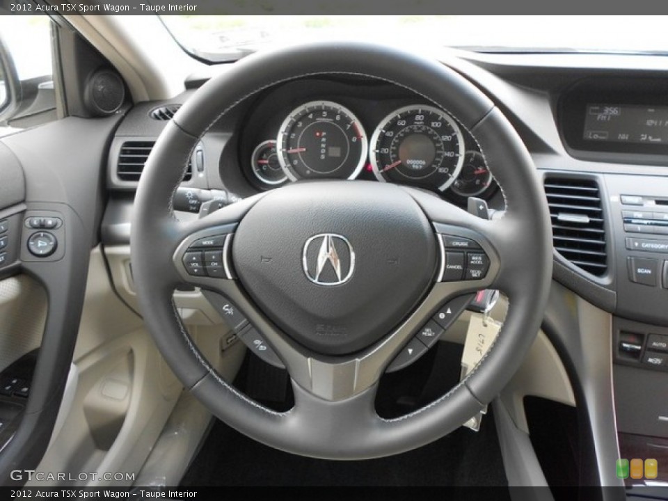 Taupe Interior Steering Wheel for the 2012 Acura TSX Sport Wagon #65838605