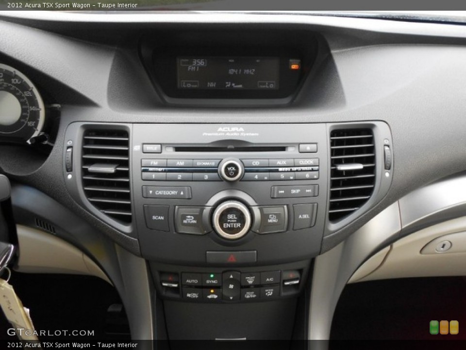 Taupe Interior Controls for the 2012 Acura TSX Sport Wagon #65838614
