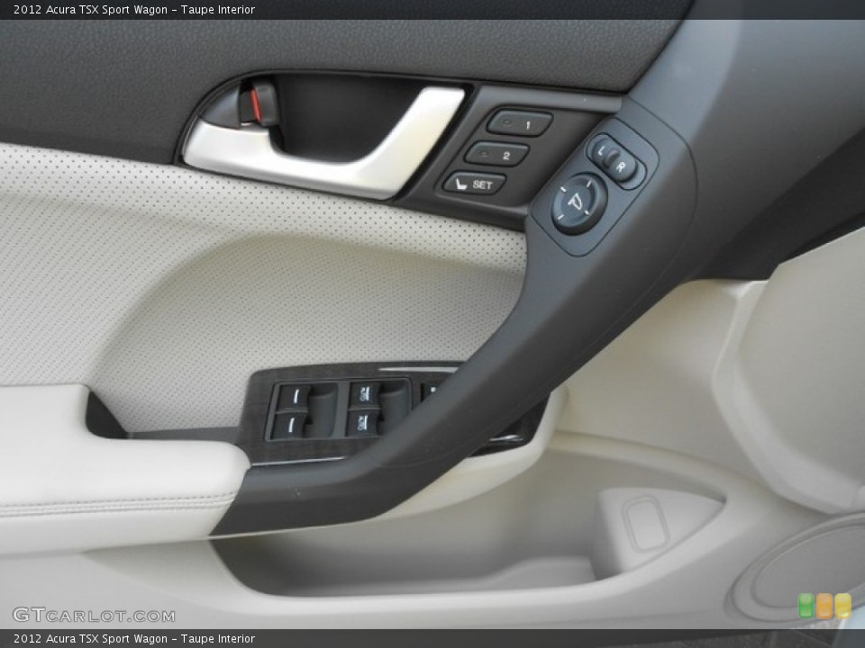 Taupe Interior Controls for the 2012 Acura TSX Sport Wagon #65838695