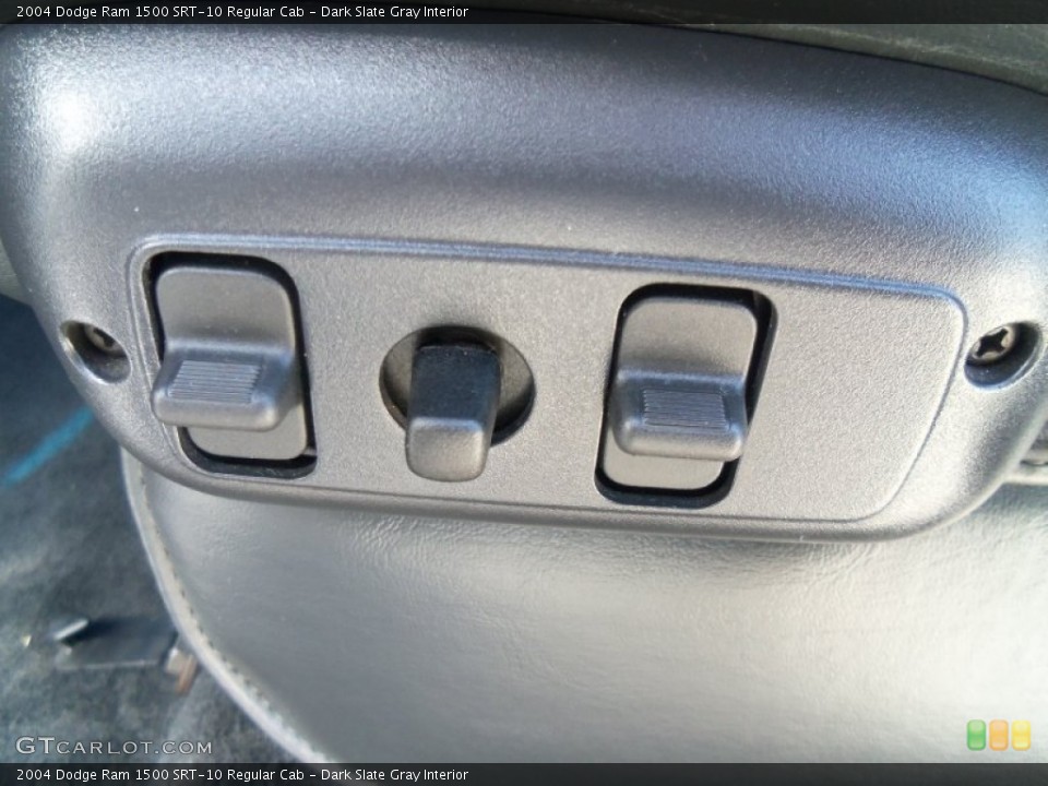 Dark Slate Gray Interior Controls for the 2004 Dodge Ram 1500 SRT-10 Regular Cab #65839087