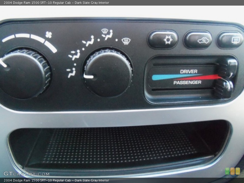 Dark Slate Gray Interior Controls for the 2004 Dodge Ram 1500 SRT-10 Regular Cab #65839121