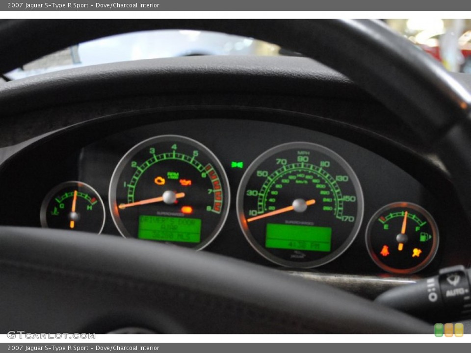 Dove/Charcoal Interior Gauges for the 2007 Jaguar S-Type R Sport #65842677