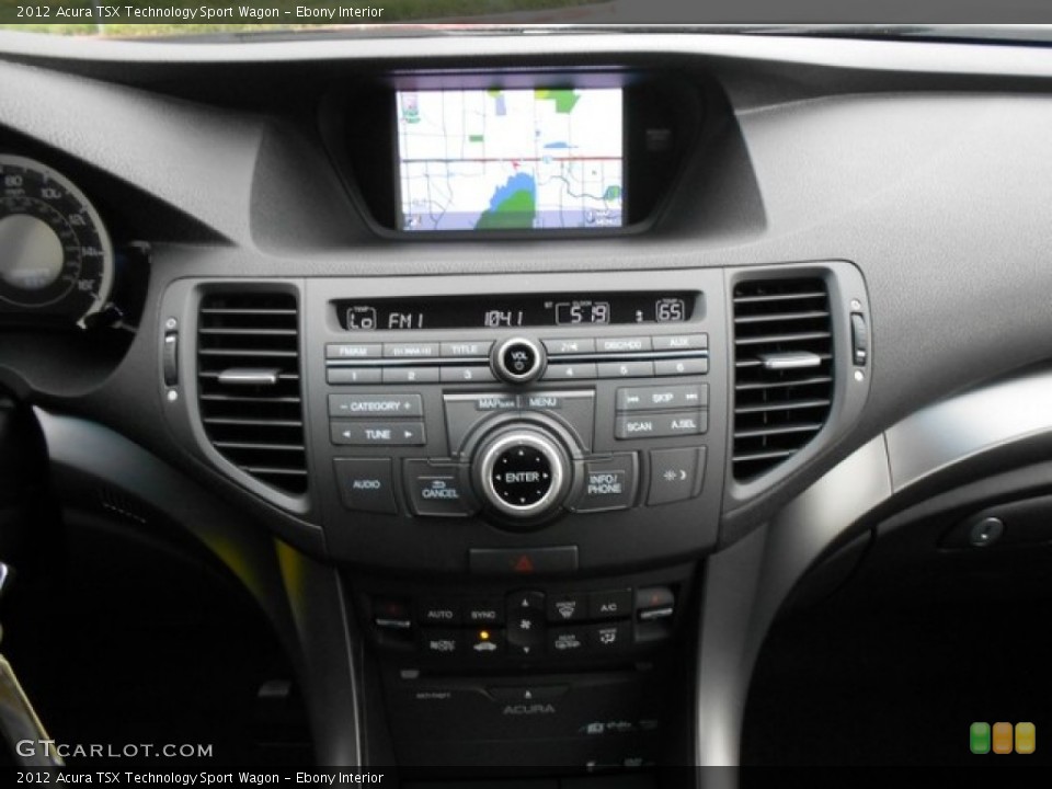 Ebony Interior Controls for the 2012 Acura TSX Technology Sport Wagon #65846833