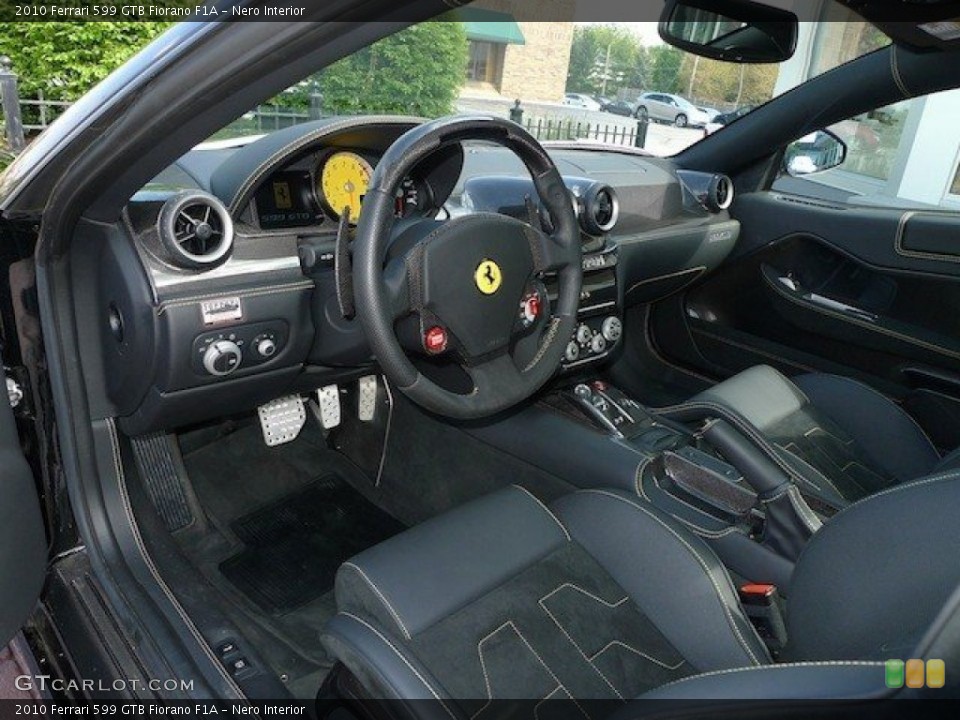 Nero Interior Photo for the 2010 Ferrari 599 GTB Fiorano F1A #65851968