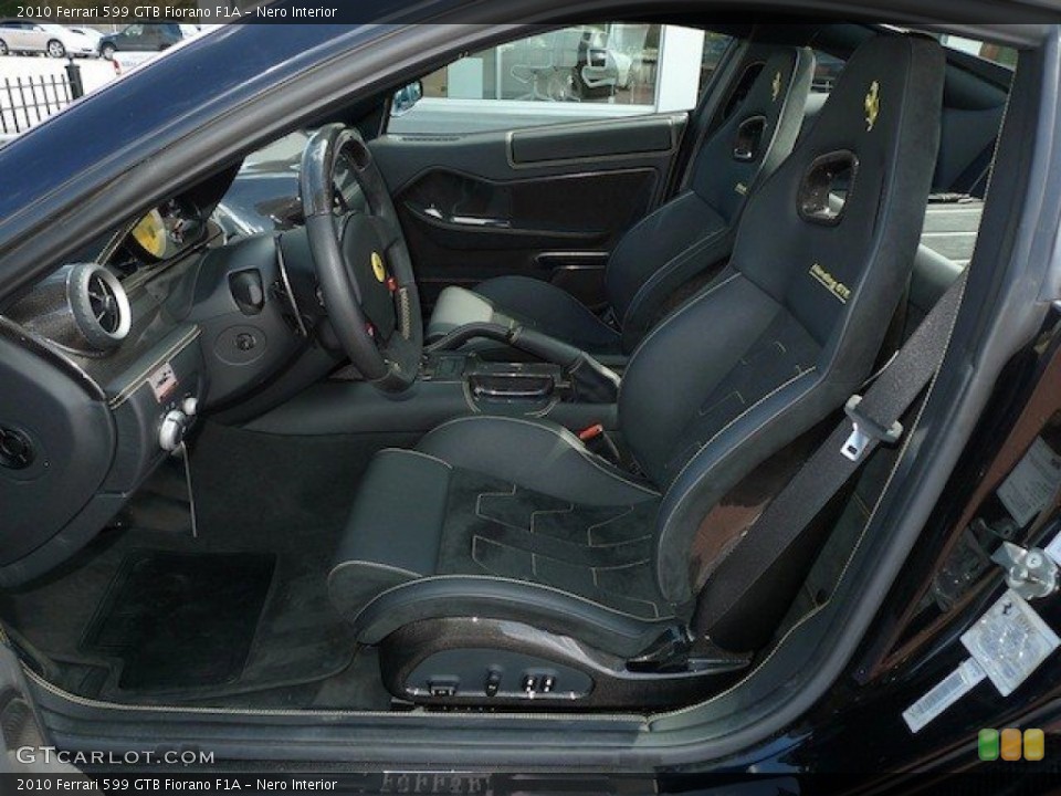 Nero Interior Front Seat for the 2010 Ferrari 599 GTB Fiorano F1A #65851971