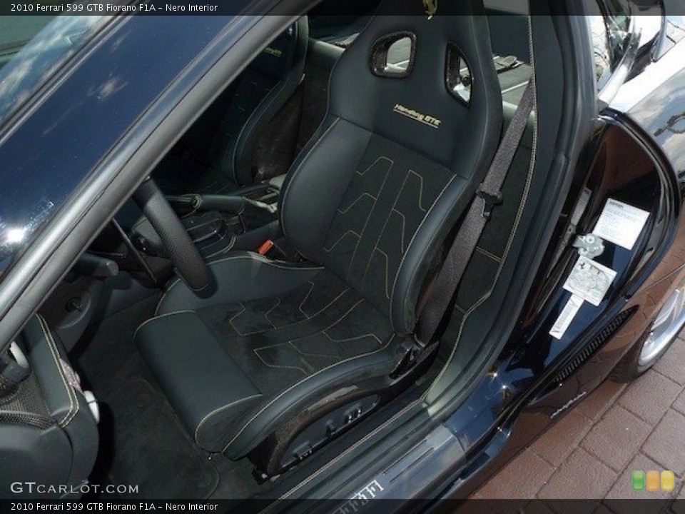 Nero Interior Front Seat for the 2010 Ferrari 599 GTB Fiorano F1A #65851974