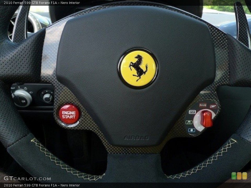 Nero Interior Steering Wheel for the 2010 Ferrari 599 GTB Fiorano F1A #65851977