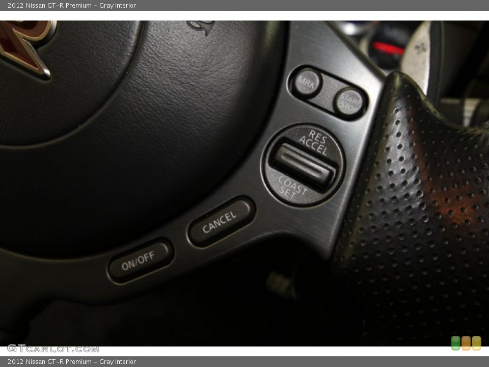 Gray Interior Controls for the 2012 Nissan GT-R Premium #65852118
