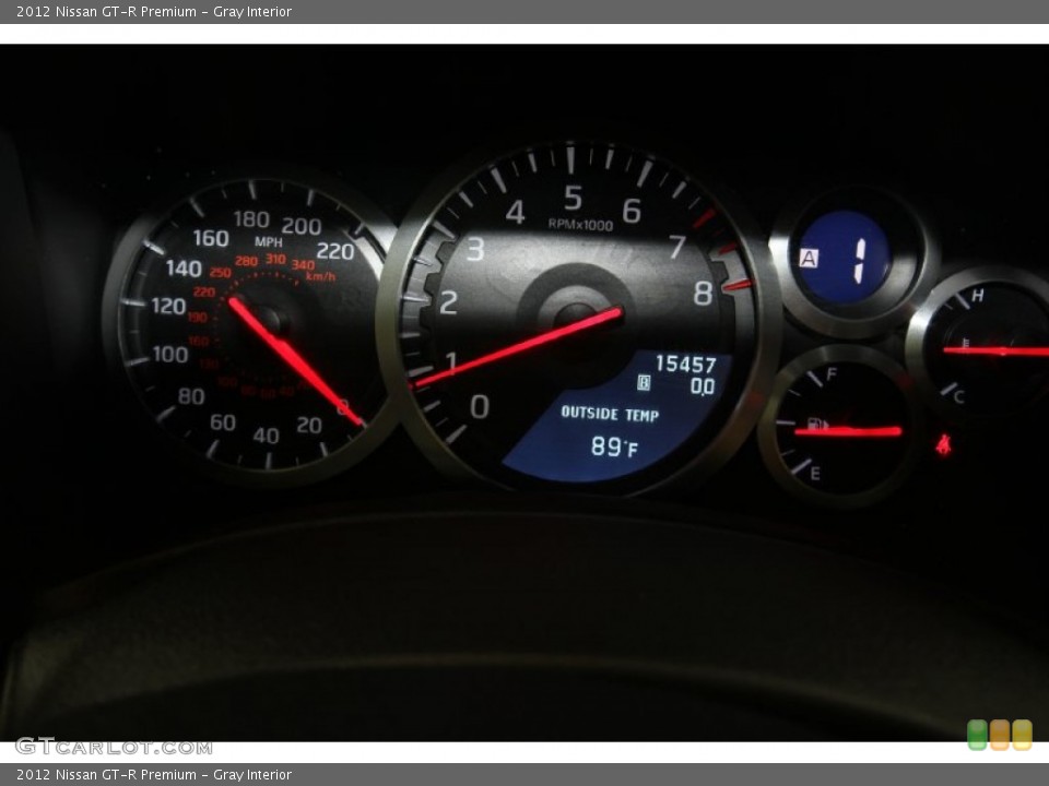 Gray Interior Gauges for the 2012 Nissan GT-R Premium #65852133