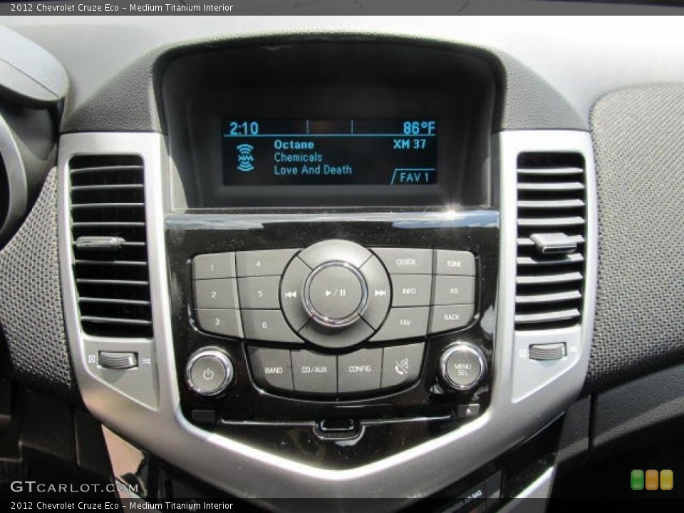Medium Titanium Interior Controls for the 2012 Chevrolet Cruze Eco #65853912