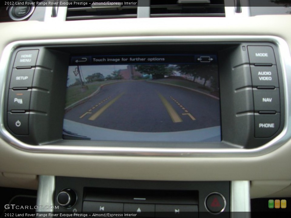 Almond/Espresso Interior Controls for the 2012 Land Rover Range Rover Evoque Prestige #65855001
