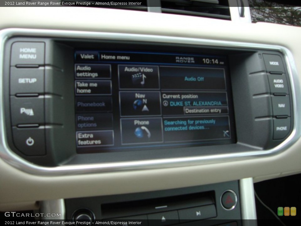 Almond/Espresso Interior Controls for the 2012 Land Rover Range Rover Evoque Prestige #65855019