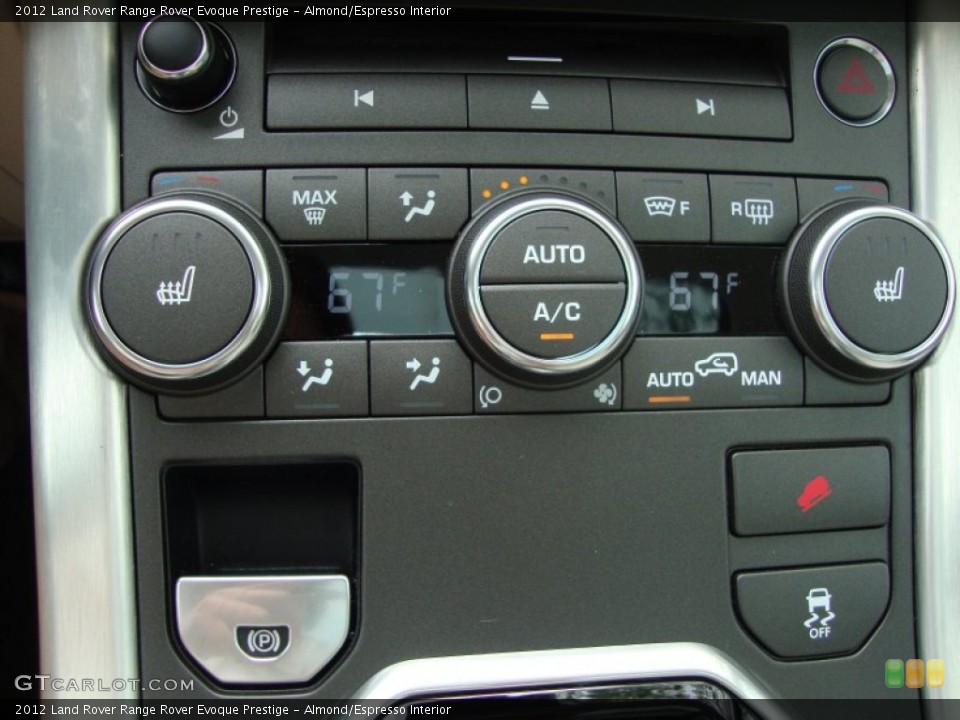 Almond/Espresso Interior Controls for the 2012 Land Rover Range Rover Evoque Prestige #65855037