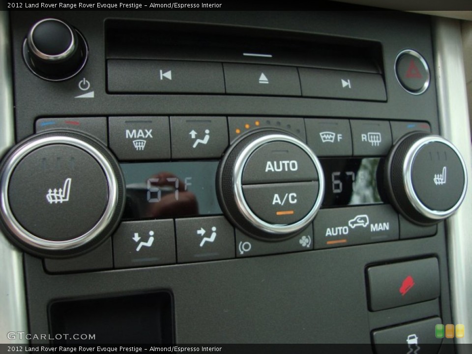 Almond/Espresso Interior Controls for the 2012 Land Rover Range Rover Evoque Prestige #65855046