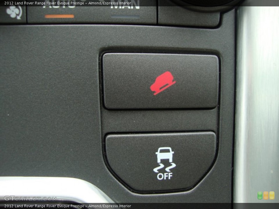 Almond/Espresso Interior Controls for the 2012 Land Rover Range Rover Evoque Prestige #65855076