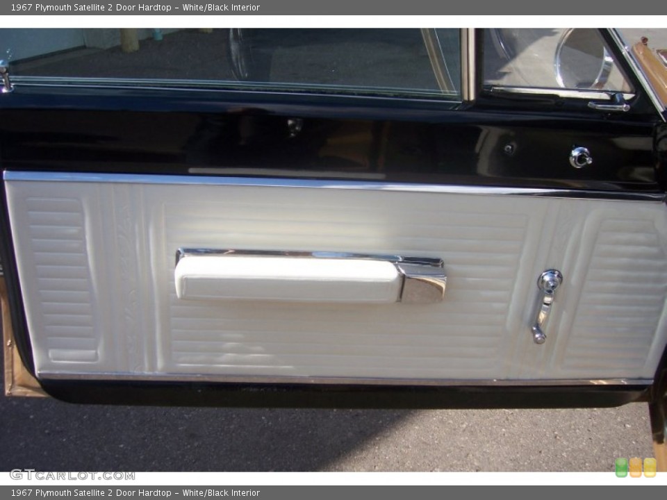 White/Black Interior Door Panel for the 1967 Plymouth Satellite 2 Door Hardtop #65856248