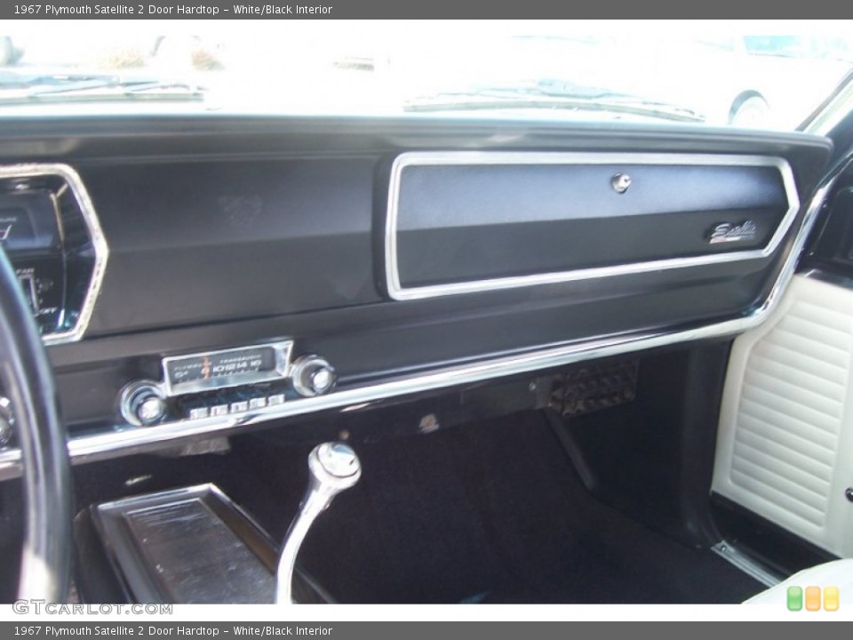 White/Black Interior Dashboard for the 1967 Plymouth Satellite 2 Door Hardtop #65856264