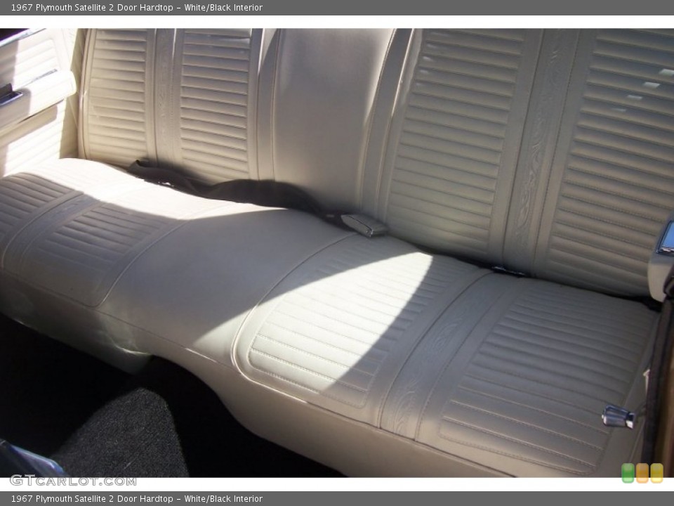White/Black Interior Photo for the 1967 Plymouth Satellite 2 Door Hardtop #65856291