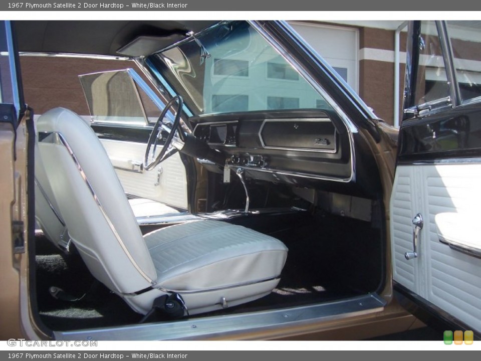 White/Black Interior Photo for the 1967 Plymouth Satellite 2 Door Hardtop #65856399