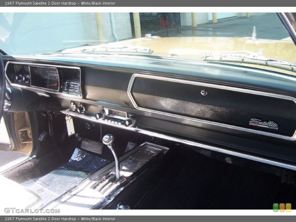 White/Black Interior Dashboard for the 1967 Plymouth Satellite 2 Door Hardtop #65856407