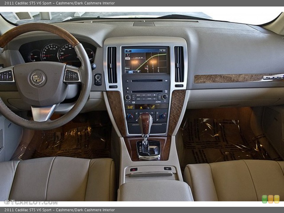 Cashmere/Dark Cashmere Interior Dashboard for the 2011 Cadillac STS V6 Sport #65857525