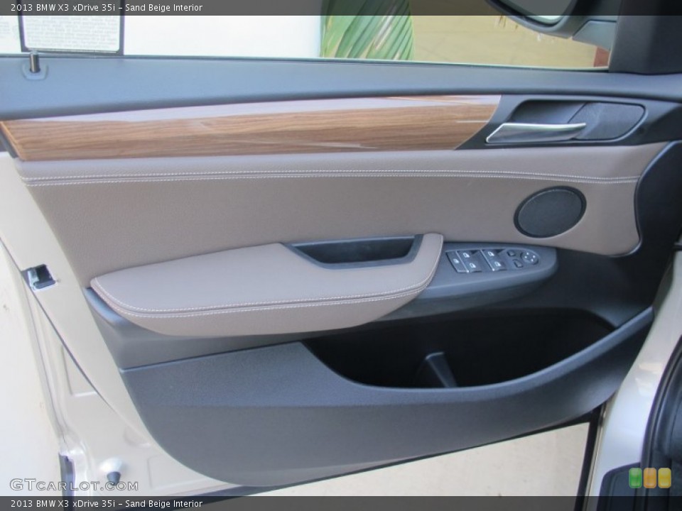 Sand Beige Interior Door Panel for the 2013 BMW X3 xDrive 35i #65858931