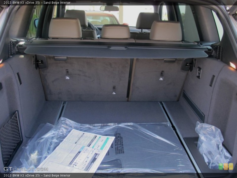 Sand Beige Interior Trunk for the 2013 BMW X3 xDrive 35i #65858940