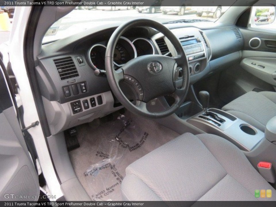 Graphite Gray Interior Photo for the 2011 Toyota Tacoma V6 TRD Sport PreRunner Double Cab #65859273