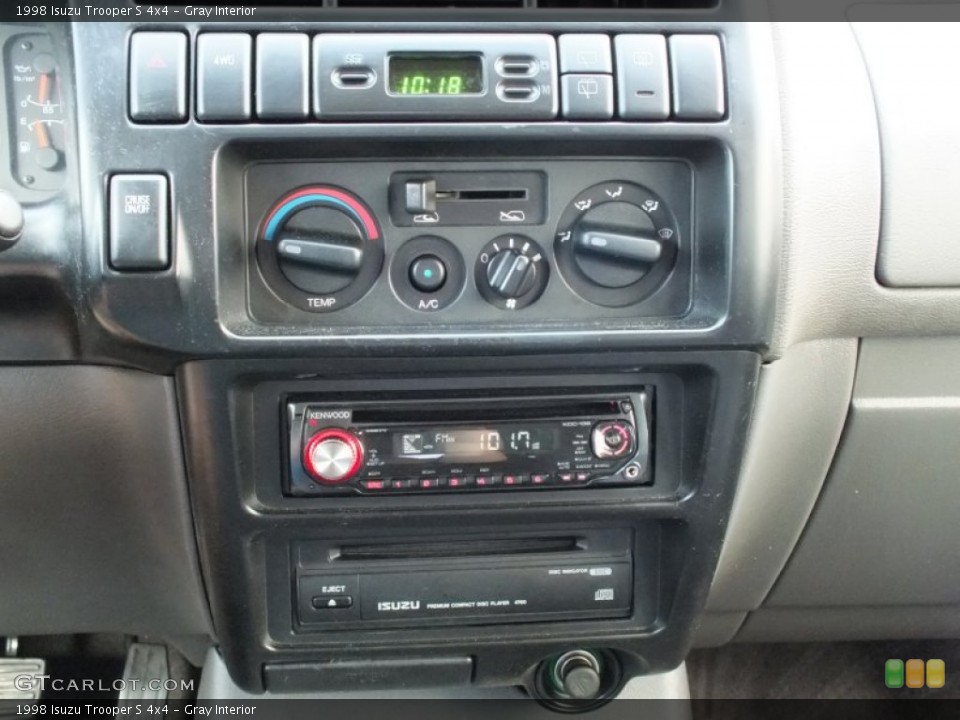 Gray Interior Controls for the 1998 Isuzu Trooper S 4x4 #65861217