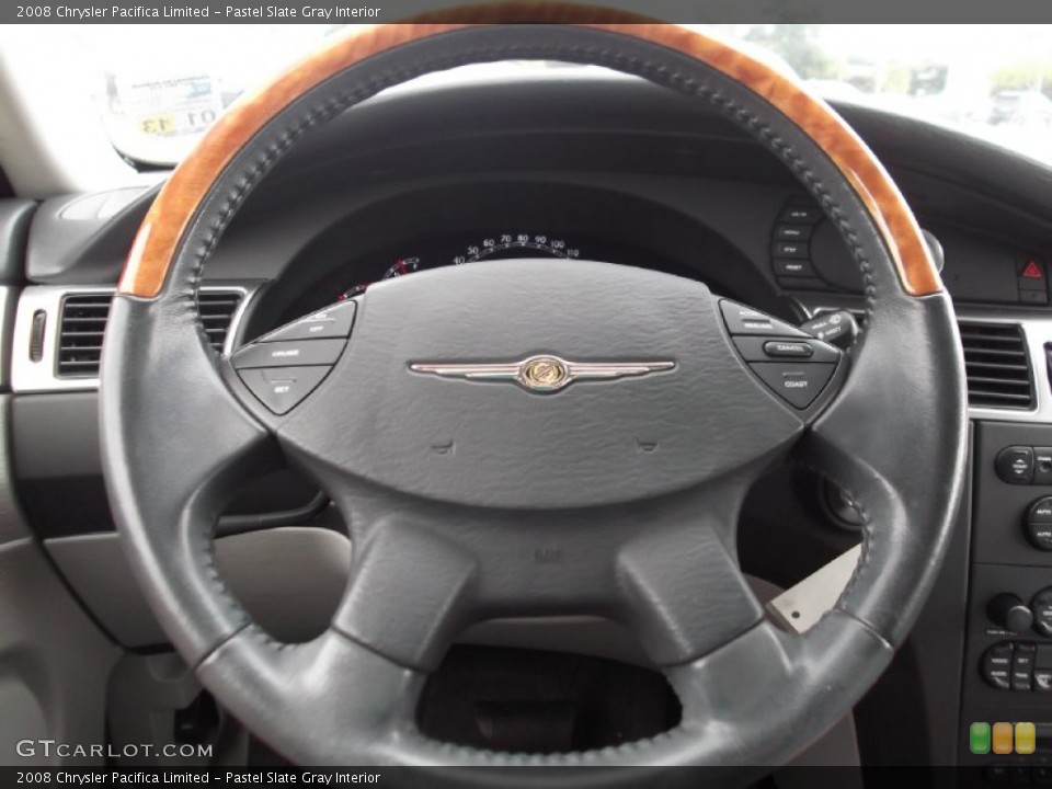 Pastel Slate Gray Interior Steering Wheel for the 2008 Chrysler Pacifica Limited #65861835
