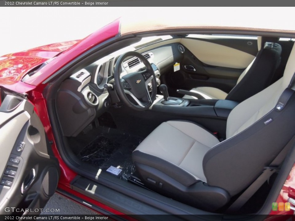 Beige Interior Photo for the 2012 Chevrolet Camaro LT/RS Convertible #65862807