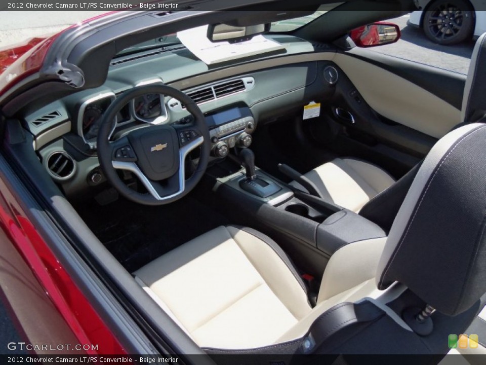 Beige 2012 Chevrolet Camaro Interiors