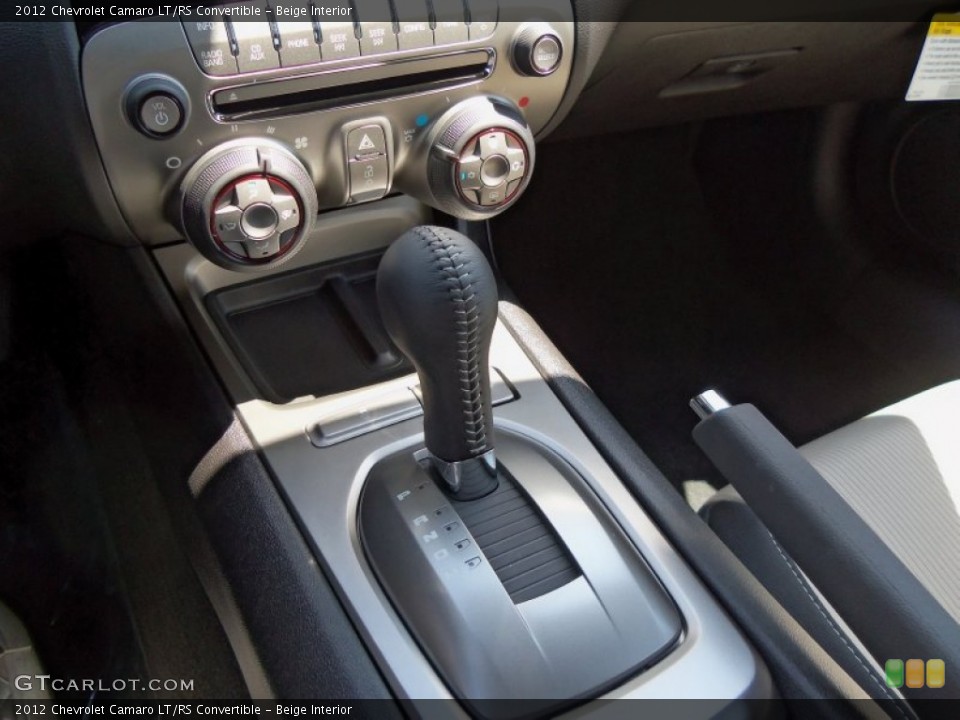 Beige Interior Transmission for the 2012 Chevrolet Camaro LT/RS Convertible #65862945