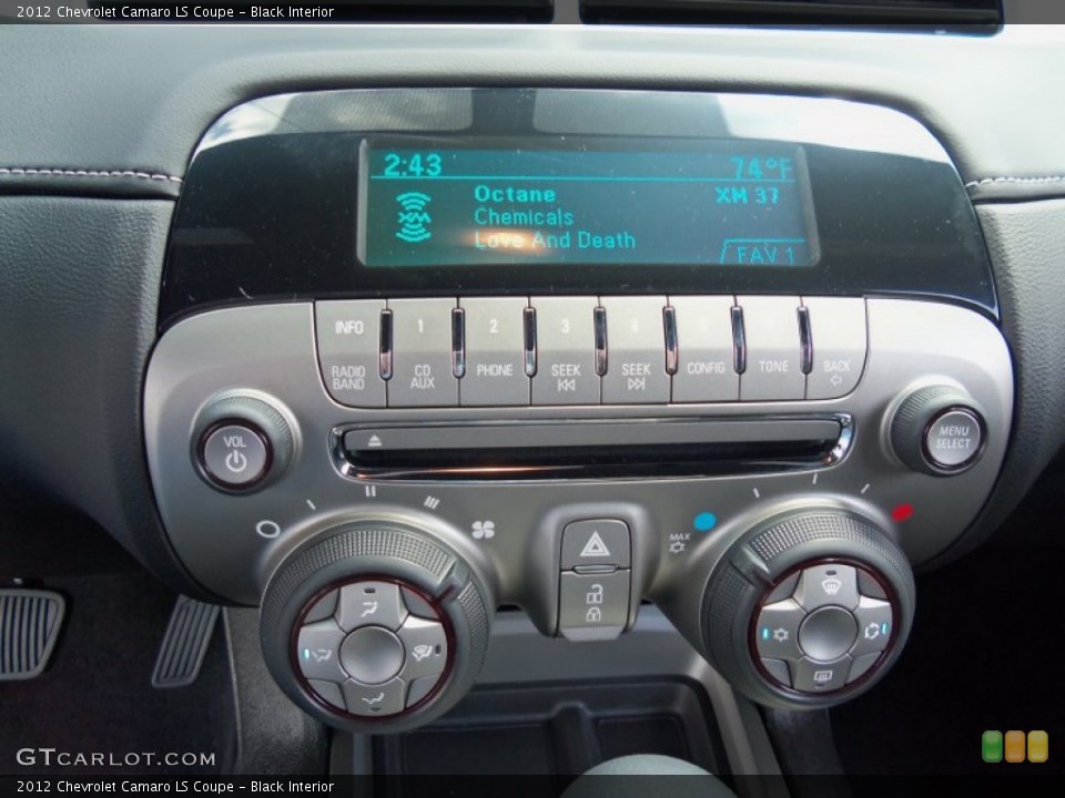 Black Interior Controls for the 2012 Chevrolet Camaro LS Coupe #65863470