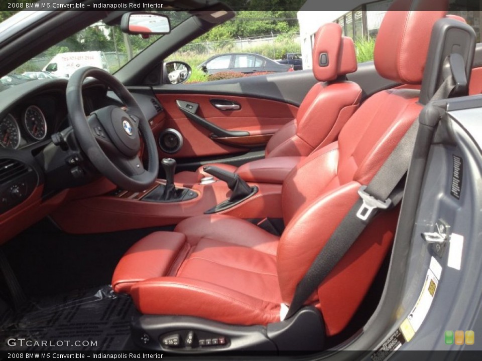 Indianapolis Red Interior Front Seat for the 2008 BMW M6 Convertible #65863668