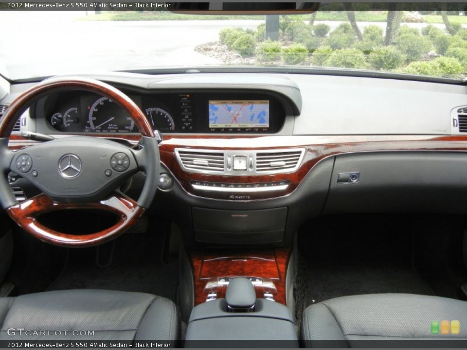 Black Interior Dashboard for the 2012 Mercedes-Benz S 550 4Matic Sedan #65866470