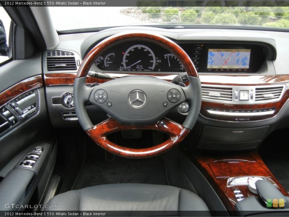 Black Interior Dashboard for the 2012 Mercedes-Benz S 550 4Matic Sedan #65866479