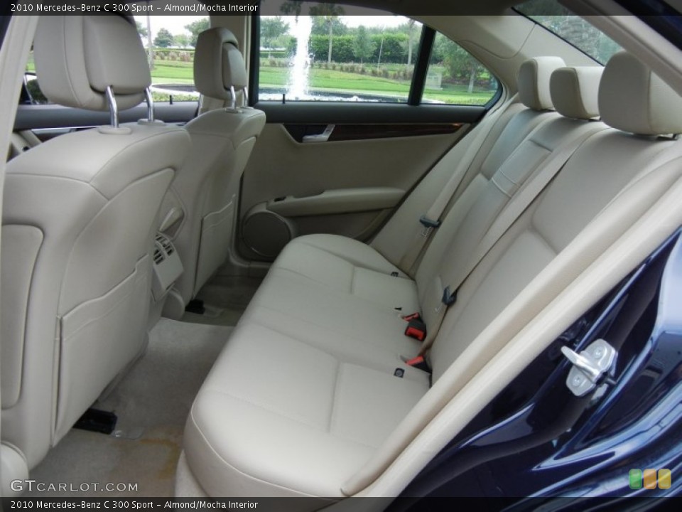 Almond/Mocha Interior Rear Seat for the 2010 Mercedes-Benz C 300 Sport #65866707