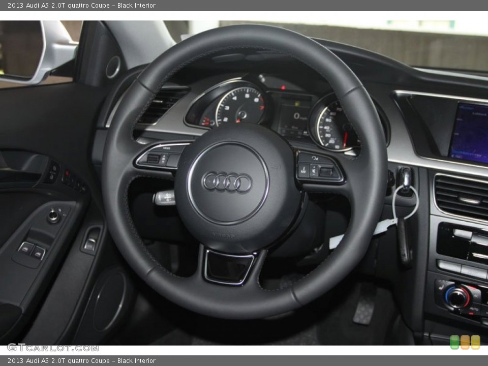 Black Interior Steering Wheel for the 2013 Audi A5 2.0T quattro Coupe #65867040