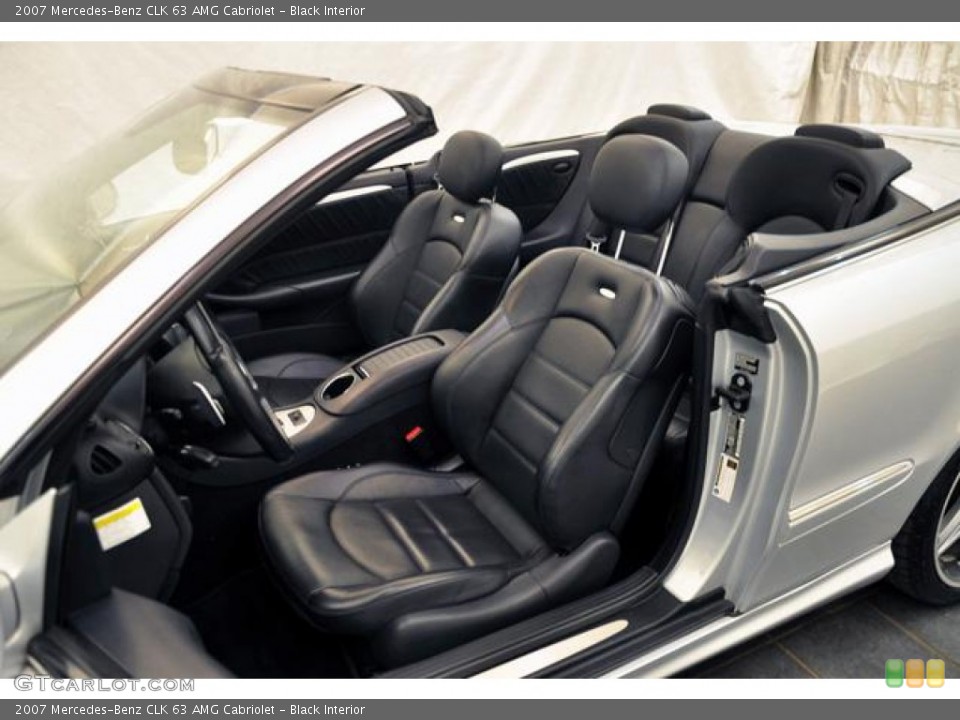 Black Interior Photo for the 2007 Mercedes-Benz CLK 63 AMG Cabriolet #65868516