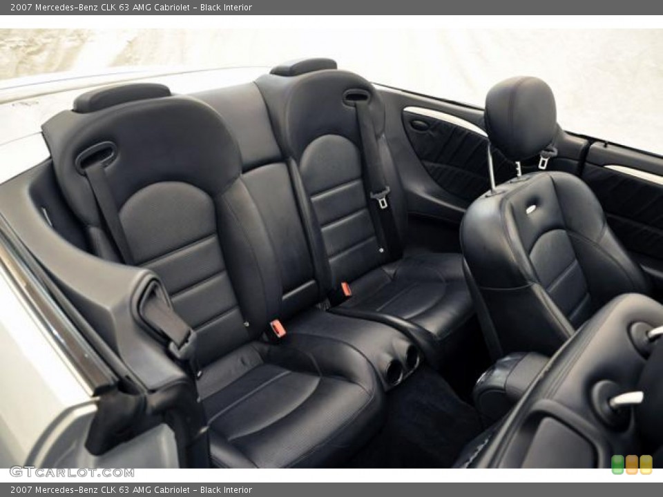 Black Interior Photo for the 2007 Mercedes-Benz CLK 63 AMG Cabriolet #65868576
