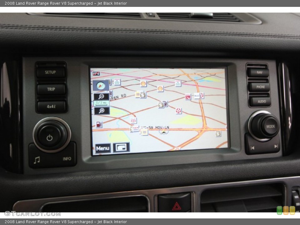 Jet Black Interior Navigation for the 2008 Land Rover Range Rover V8 Supercharged #65868600