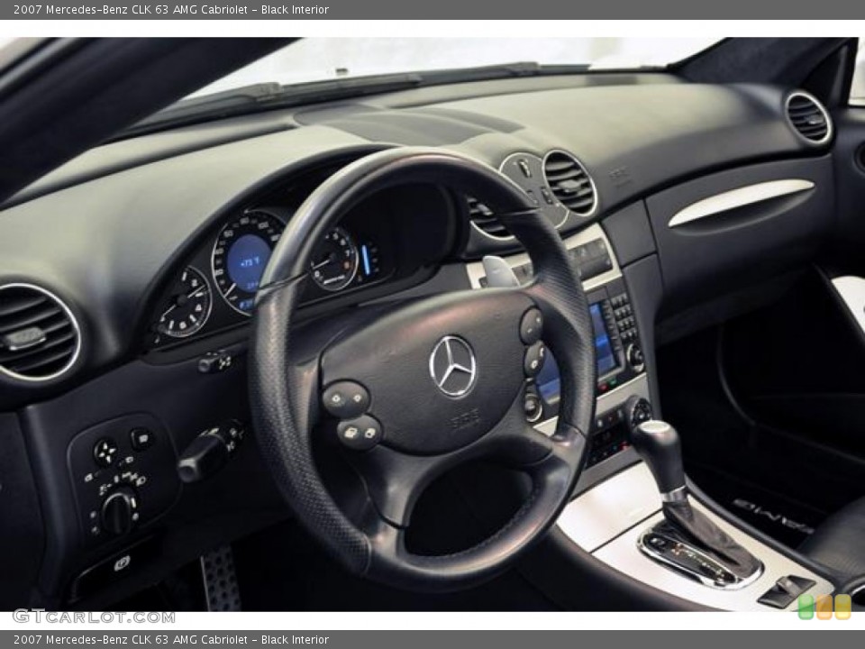 Black Interior Dashboard for the 2007 Mercedes-Benz CLK 63 AMG Cabriolet #65868612