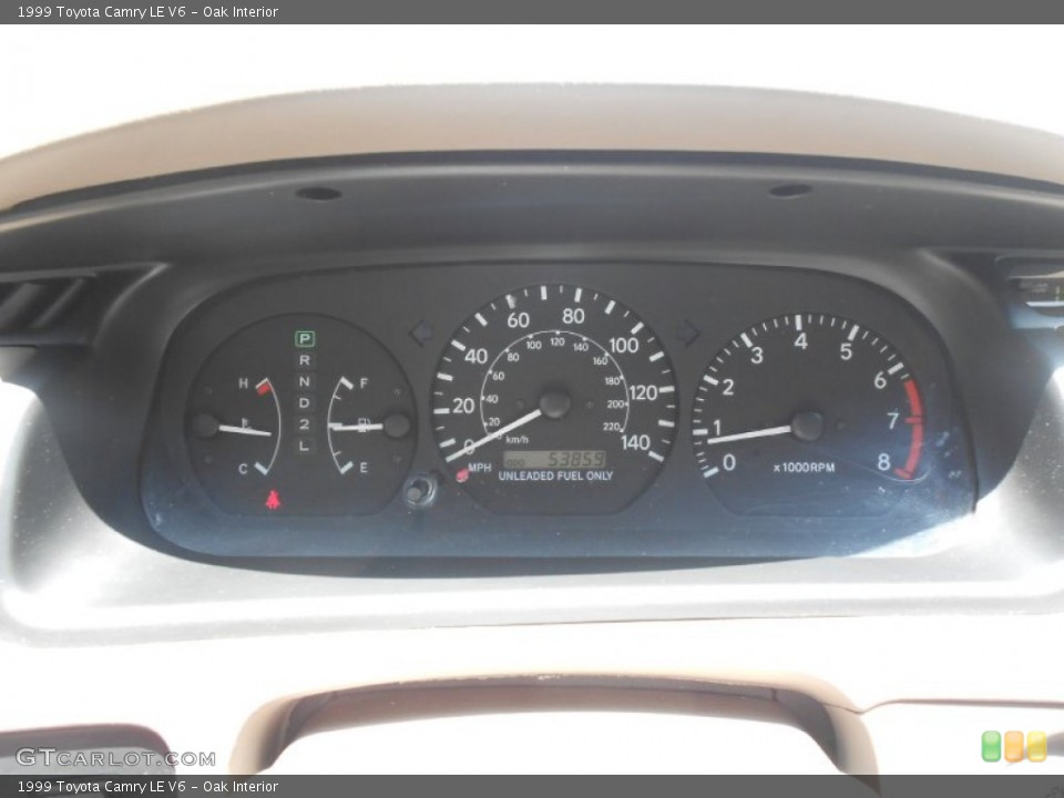 Oak Interior Gauges for the 1999 Toyota Camry LE V6 #65869062