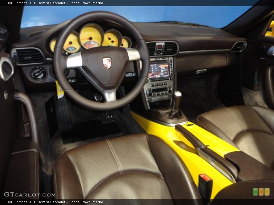 Cocoa Brown Interior Prime Interior for the 2008 Porsche 911 Carrera Cabriolet #65877165