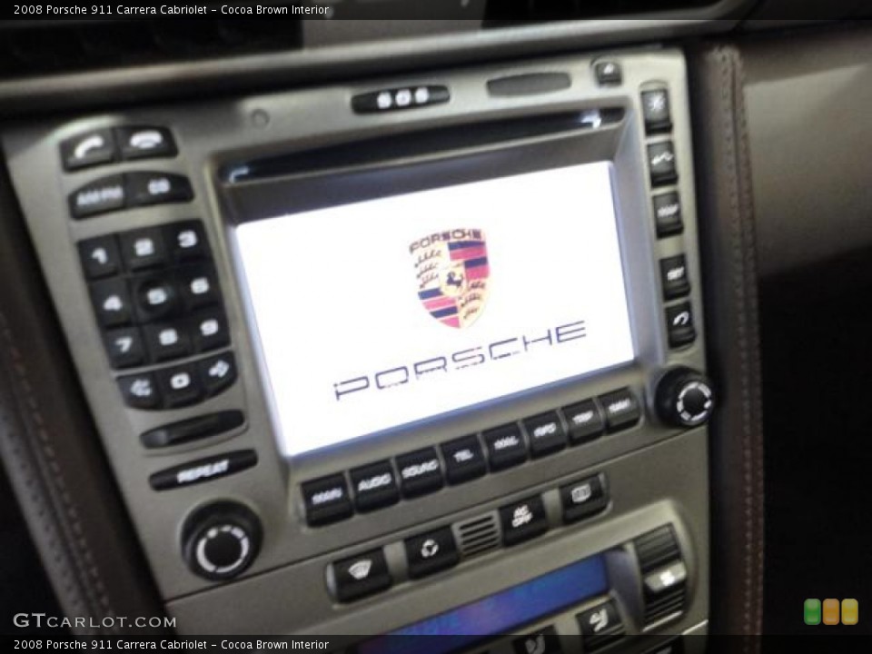 Cocoa Brown Interior Controls for the 2008 Porsche 911 Carrera Cabriolet #65877177