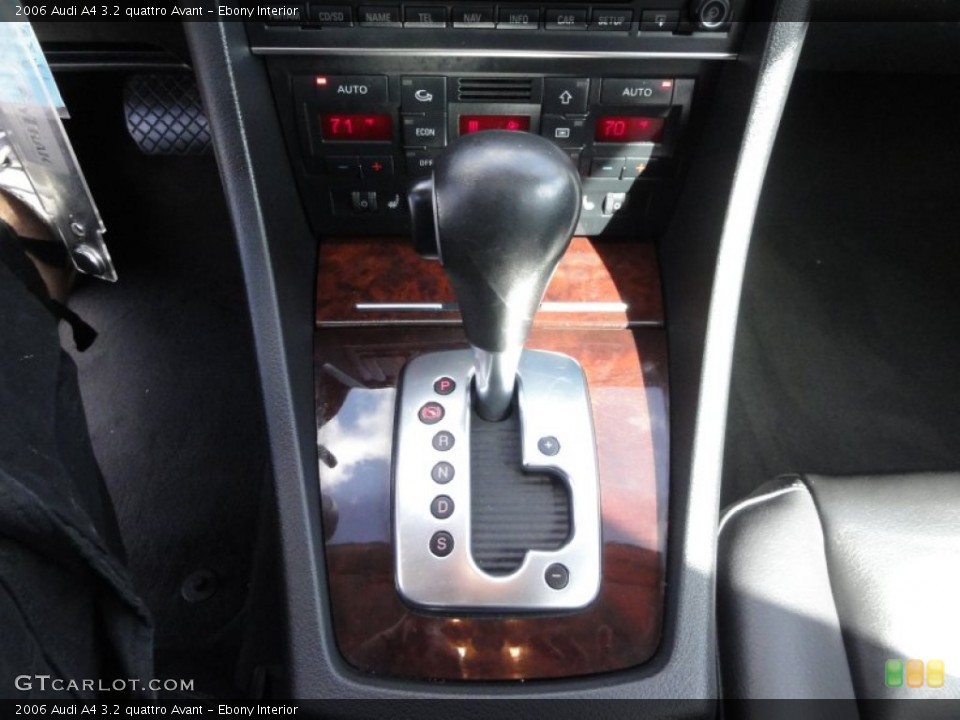 Ebony Interior Transmission for the 2006 Audi A4 3.2 quattro Avant #65880681