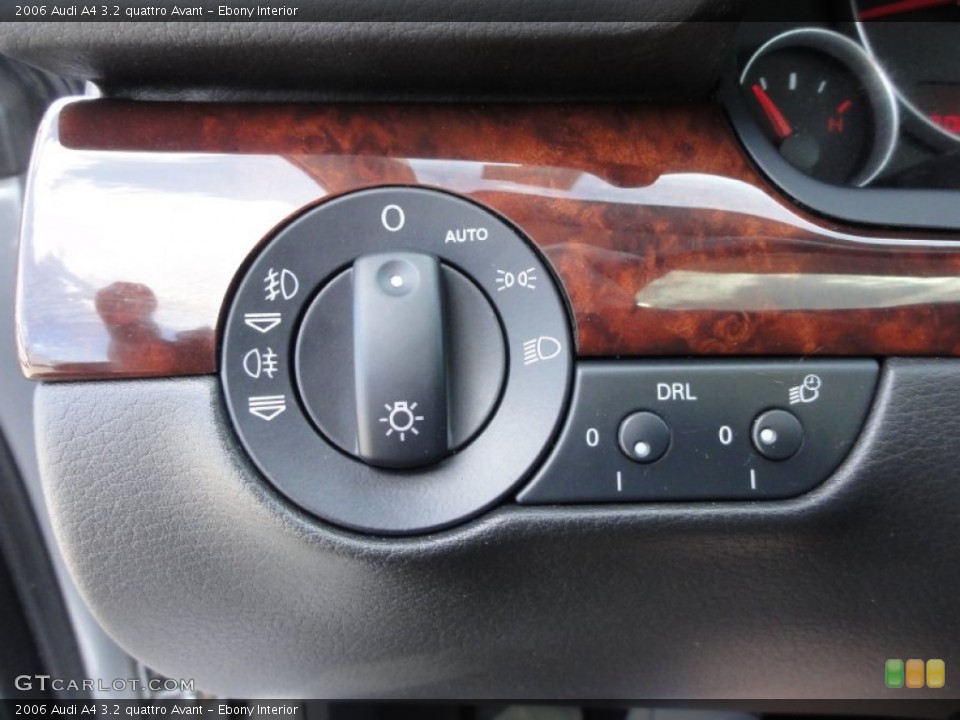 Ebony Interior Controls for the 2006 Audi A4 3.2 quattro Avant #65880750