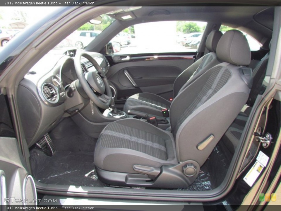 Titan Black Interior Front Seat for the 2012 Volkswagen Beetle Turbo #65883933